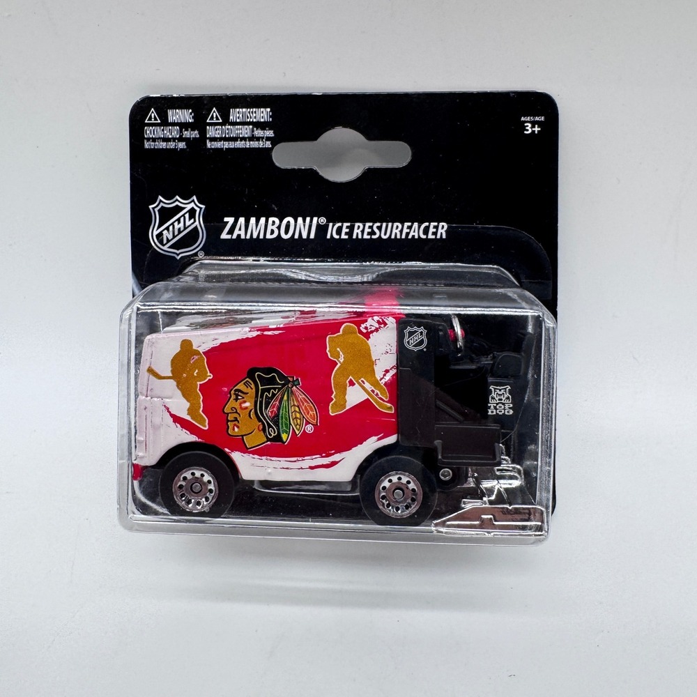 Maisto Zamboni Ice Resurfacer Red Chicago Blackhawks NHL 1:50 Scale Diecast